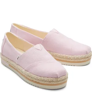 TOMS Alpargata Platform Rope Shoes Lightweight Running Shoes,Slip On Athletic Shoes,Breathable Workout Shoes