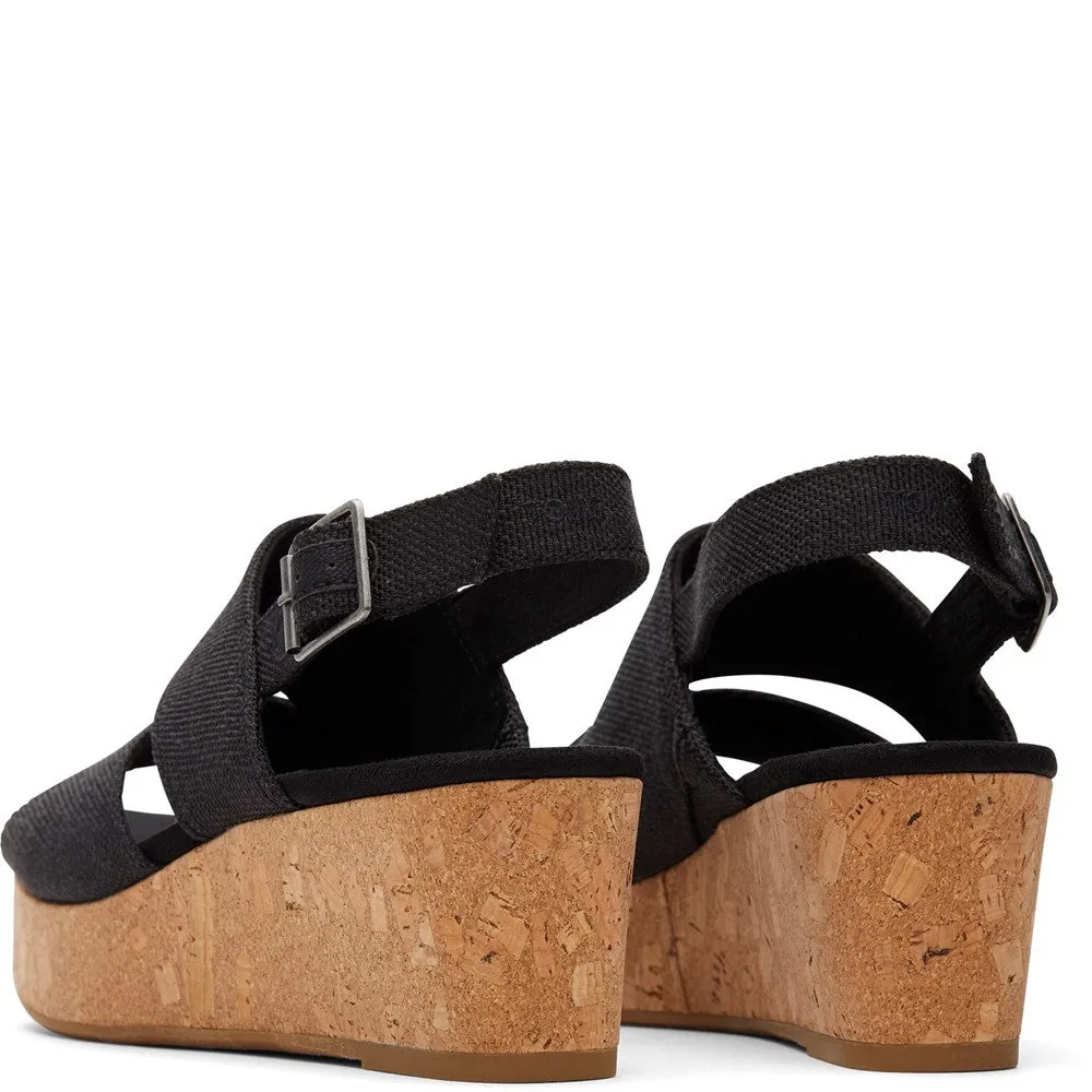 TOMS Claudine Wedge Women's Sneakers Casual Walking Shoes