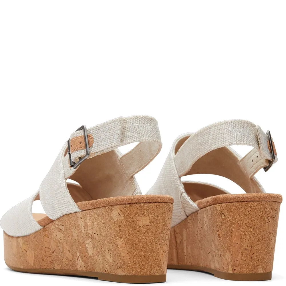 TOMS Claudine Wedge Women's Sneakers Casual Walking Shoes