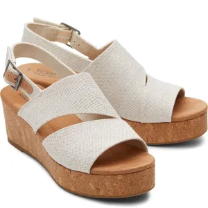 TOMS Claudine Wedge Lightweight Running Shoes,Slip On Athletic Shoes,Breathable Workout Shoes