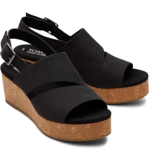 TOMS Claudine Wedge Lightweight Running Shoes,Slip On Athletic Shoes,Breathable Workout Shoes