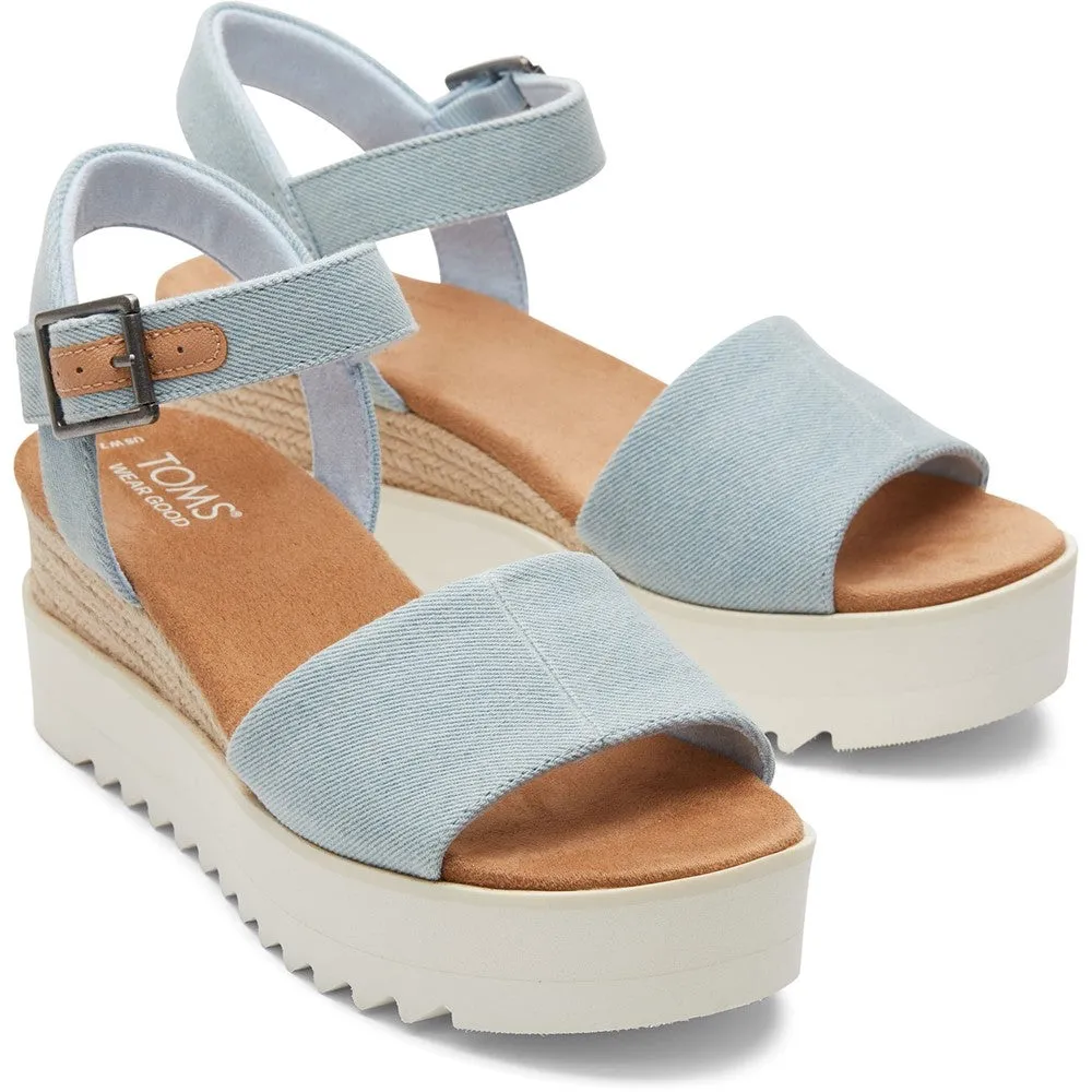 TOMS Diana Wedge Lightweight Running Shoes,Slip On Athletic Shoes,Breathable Workout Shoes