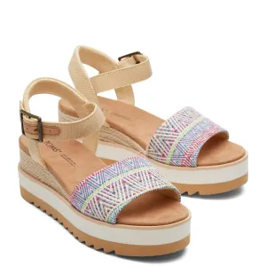TOMS Diana Wedge Lightweight Running Shoes,Slip On Athletic Shoes,Breathable Workout Shoes
