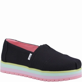 TOMS Alpargata Platform Shoe Kids Tennis Shoes,Toddler Athletic Shoes,Youth Casual Shoes