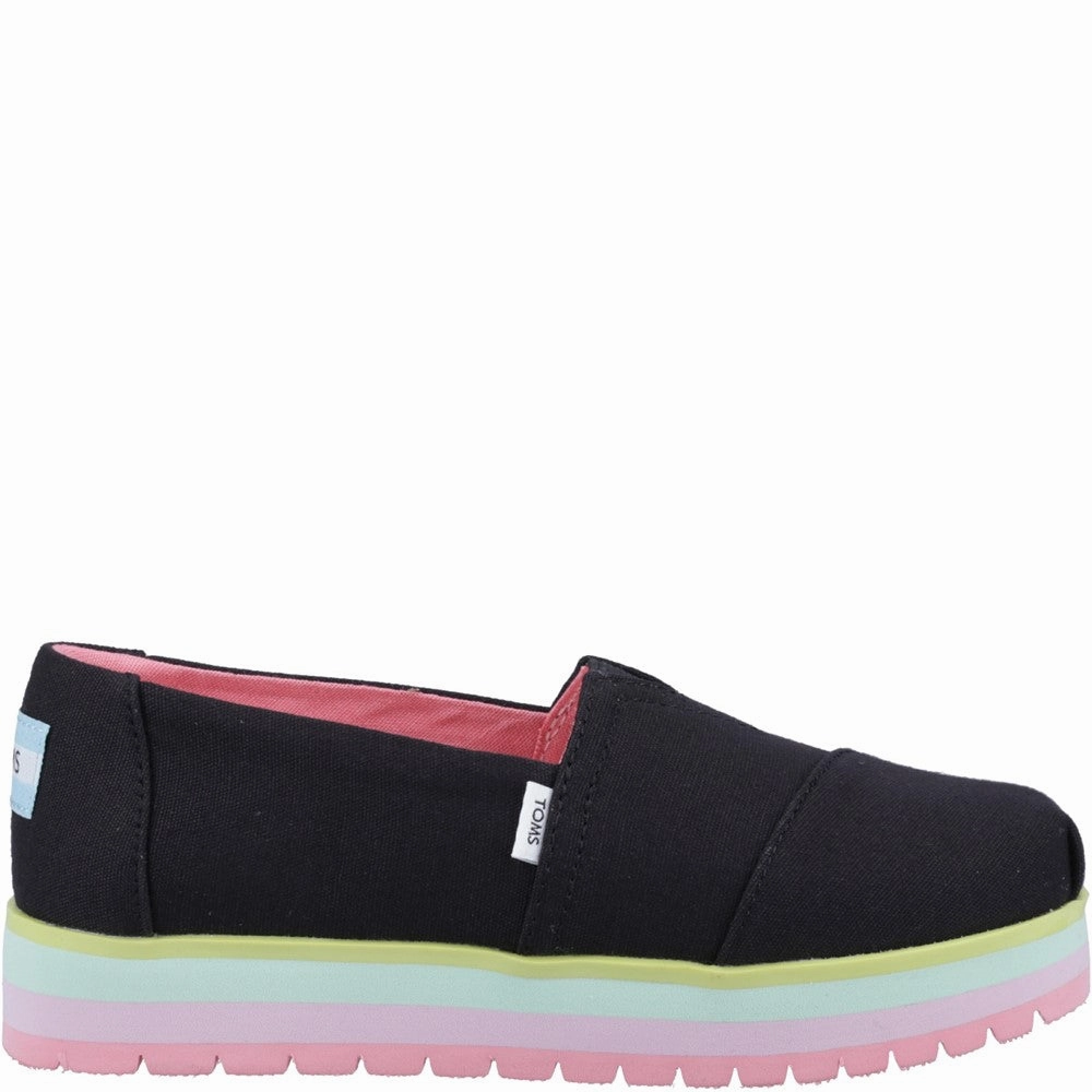 TOMS Alpargata Platform Shoe Girls Sneakers Girls Running Shoes