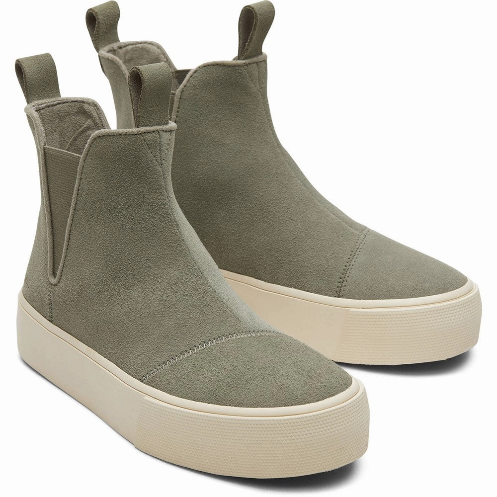 TOMS Fenix Platform Ankle Boot Lightweight Running Shoes,Slip On Athletic Shoes,Breathable Workout Shoes