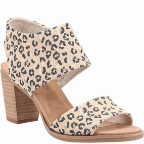 TOMS Majorca Cutout Textured Cheetah Sandal Lightweight Running Shoes,Slip On Athletic Shoes,Breathable Workout Shoes